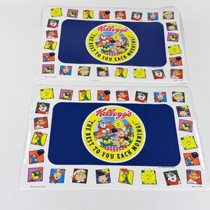 Vintage Sesco Kelloggs 1996 Cartoon Best to You each Morning Placemats